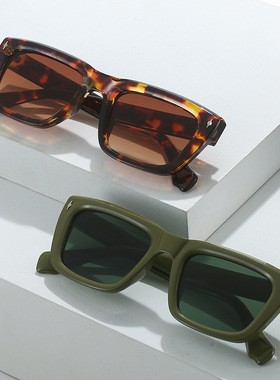 英国coopkoop简约个性米钉厚框宽腿太阳镜男女防紫线游驾驶运动