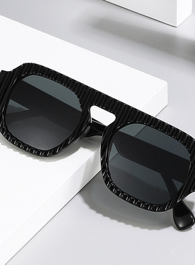 英国coopkoop新款欧美飞行员双pc太阳镜男防紫外线墨镜女时尚