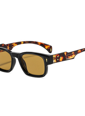 英国coopkoop新款方形太阳镜 欧美时尚箭头铆钉五角星装饰墨镜