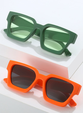 英国coopkoop简约欧美厚框太阳镜 潮流方框眼镜个性大框墨镜