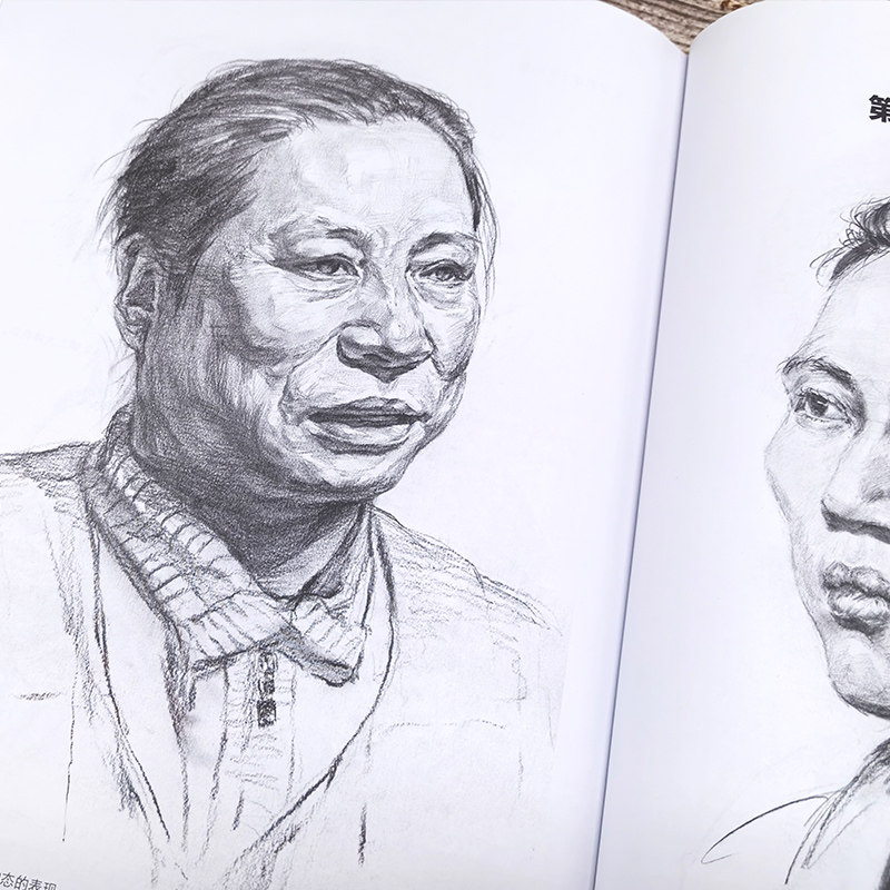 6册 素描入门基础教程 素描头像 静物素描 石膏几何体 色彩静物 人物速写 石膏头像 零基础素描基础入门技法 绘画技法案例步骤详解