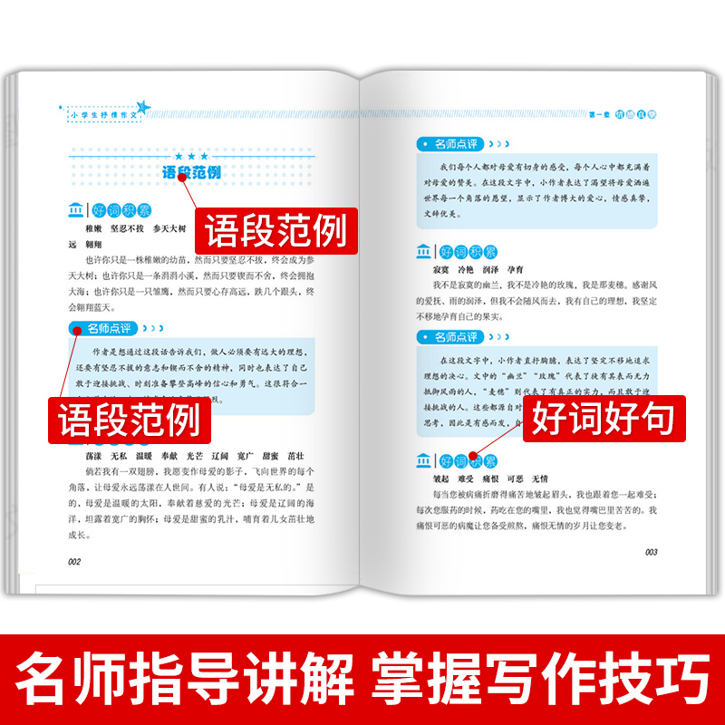 【全5册】小学生分类作文大全写景写人记事抒情想象精选同步作文小学生三四五六年级课外阅读书籍