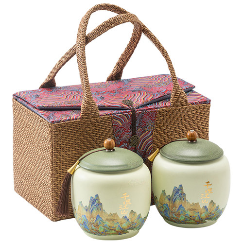 茶叶罐礼盒包装高档布包空盒通用版红绿茶白茶龙井茶密封罐空罐 - 图3