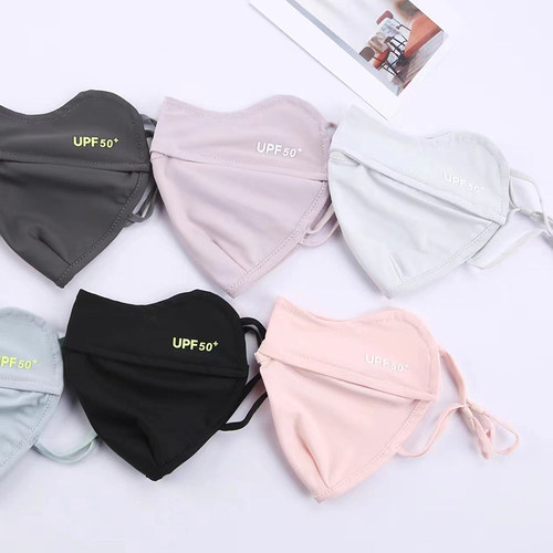 夏季防晒口罩成人薄款透气女性开口加大冰丝口罩女防紫外线口罩 - 图3