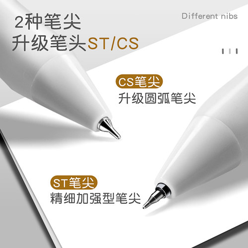 得力刷题笔按动中性笔速干黑笔ST笔尖考试复习专用顺滑CS学生用签字笔考试笔0.5针管水笔简约碳素笔初中文具 - 图2