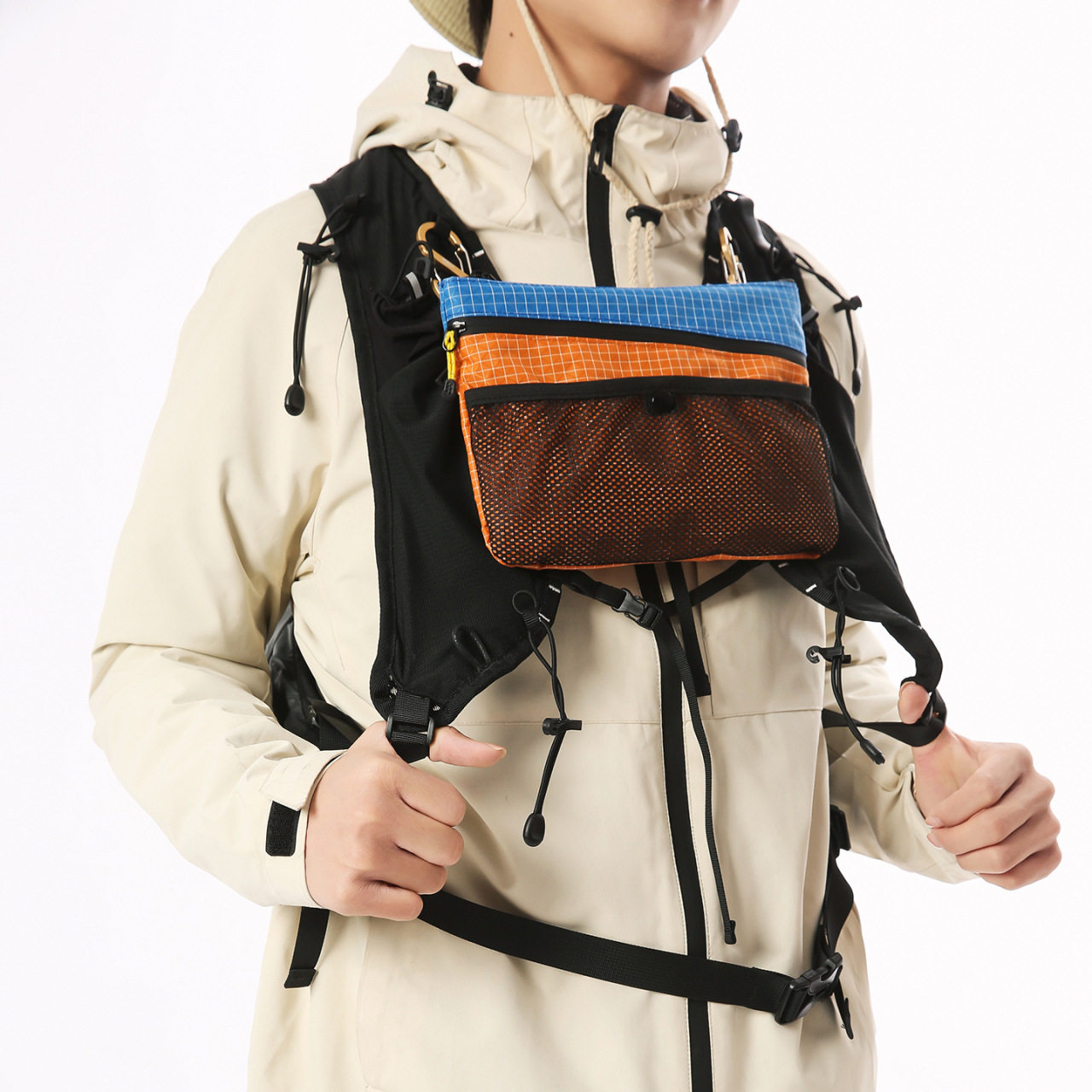Foreign trade cross-border expansion trendy cool color matching multi-functional outdoor travel mountaineering unisex sports commuting shoulder crossbody bag