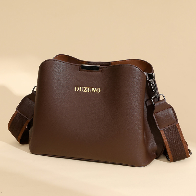 品牌真皮水桶包女2026新款软皮中年妈妈包头层牛皮百搭单肩斜挎包,淘宝优惠券,粉丝福利购,淘宝优惠卷