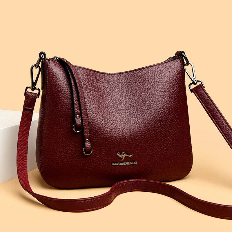 真皮斜挎包包女士大容量女包2026新款高级感头层牛皮妈妈包单肩包,淘宝优惠券,粉丝福利购,淘宝优惠卷