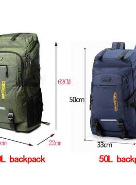 80L 50L Men	s Outdoor Backpack Climbing Travel Rucksa