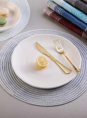 Round Potholder Table Mat Nordic Western Placemat Bowl Mat T