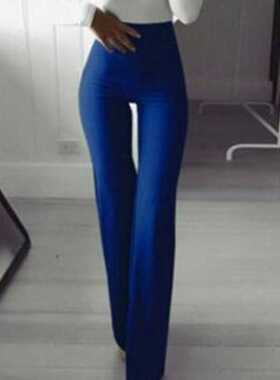 Women Fashion Trousers 2022 Autumn New Multi Colors Slim Tru