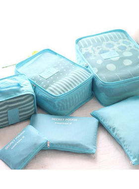 6PCS/Set High Quality Travel Mesh Organizer Bag Luggage