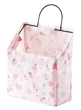 Hanging Storage Bag Cartoon Fruit Pattern Canvas Organizer