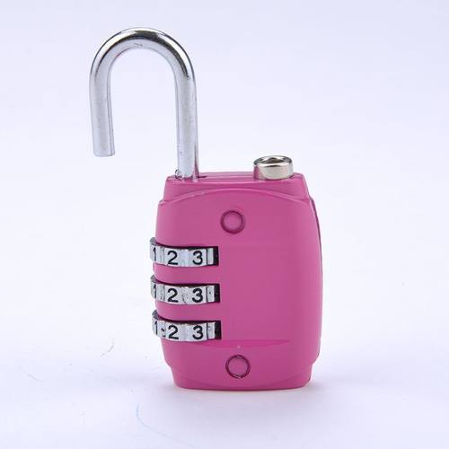 Mini 3 Digit Alloy Oval Code Lock Resettable Combination Sui - 图2