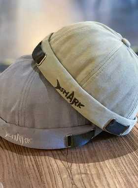 New Fashion Men's Women's Cotton Beanies Letter Shark Embroi