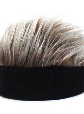 Men's Benie Wig Ht Fun Short Hir Solid Color Cotton Cps