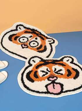 Cute Tiger Rug Children Room Cartoon Carpet Plush Thick Floo
