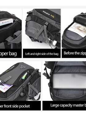 Men's 40L Outdoor Backpack Waterproof Travel USB Rucksack Sp