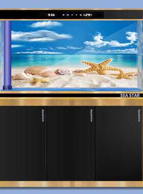 Aquarium Background Decoration Sticker Fish Tank Landscape S