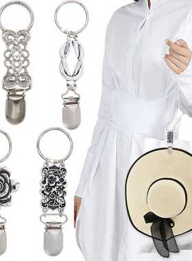 HXBA Metal Hat Clip Outdoor Travel Handbag Luggage Scarf and