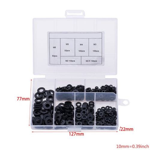 Carbon Steel Flat Machine Washer Plain Black Washer Furnitur - 图3