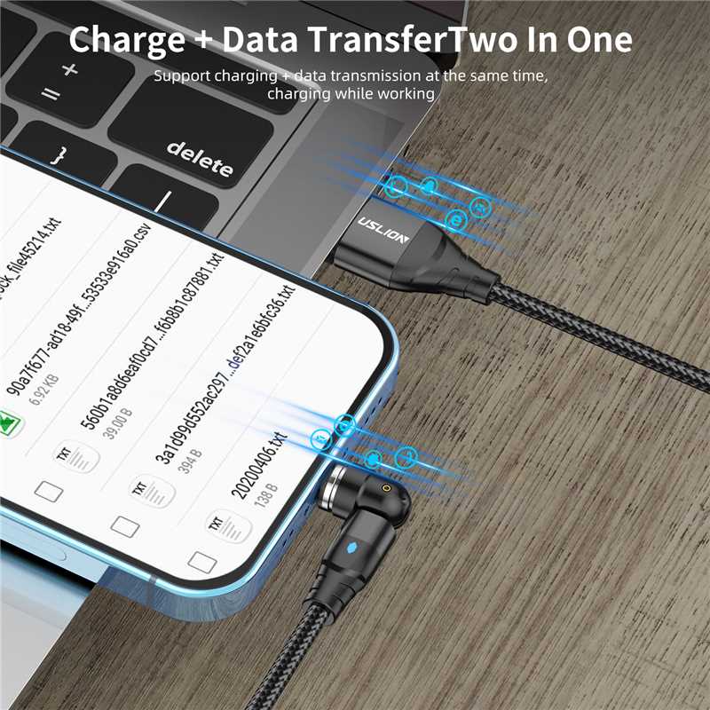 540 Rotate 5A Magnetic Cable Fast Charging For Mobile Phone-图1