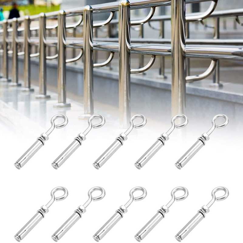 10 Pcs M6x40mm Expansion Bolt Anchor Bolt 304 Stainless Stee-图0