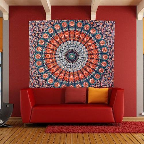 Boho Decoration Home Decor Mandala Floral Tapestry India - 图1