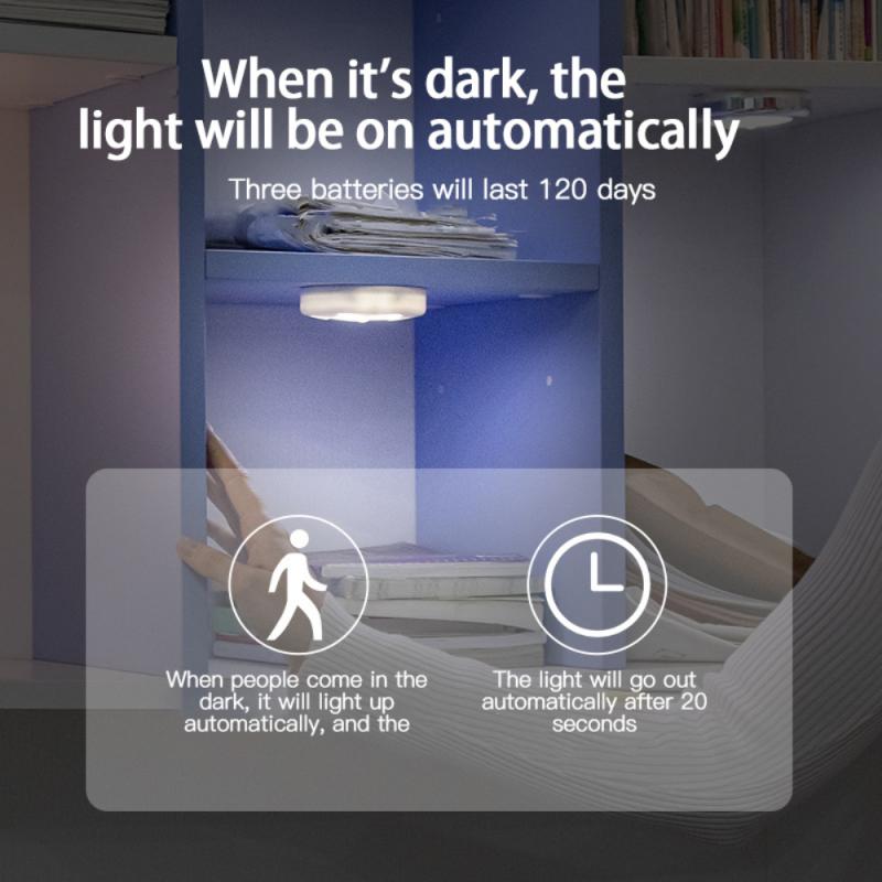 Motion Sensor LED Night Light White/Warm Led Lights Kitchen - 图0