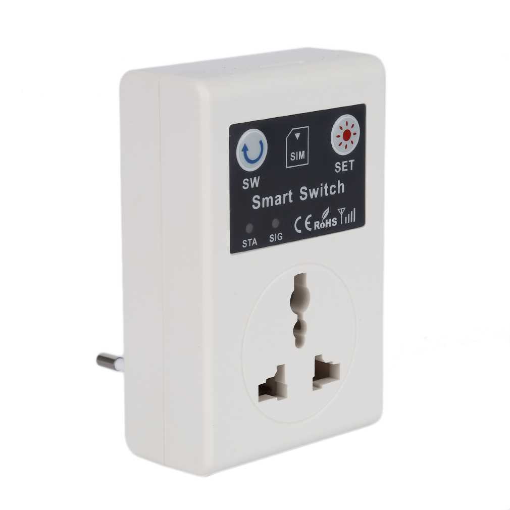 EU 220V Phone RC Remote Control Smart Switch GSM Socket Powe-图2