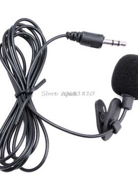 Mini Hands Free Clip On Lapel Microphone Mic For PC Skype 3.