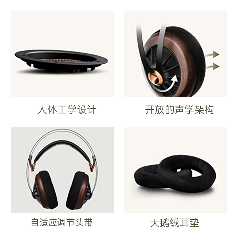 MEZE Audio 109pro开放式动圈有线HIFI真发烧级头戴耳机 国行 - 图3