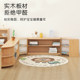 Kindergarten early education and education beech solid wood teaching aid cabinet