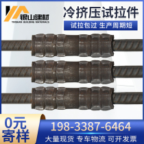 Cold Squeeze Sleeve Test Pull Piece Rebar Sleeve Feeder Steel Bar Joint Bridge Tunnel Construction Three Roots