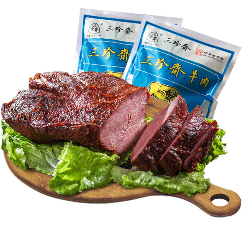 正宗三珍斋牛肉熟食五香味200g酱卤牛肉真空红烧即食冷菜乌镇特产,淘宝优惠券,粉丝福利购,淘宝优惠卷