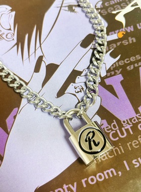 NANA可开锁南京锁项链亮面Sid朋克R字锁情侣女友钥匙