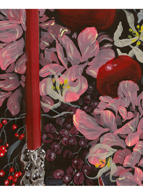 【特惠捡漏】Yukiko Noritake插画复刻艺术版画红色静物装饰画芯