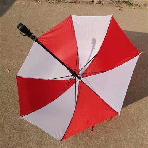儿童直柄红白伞团体操表演道具伞定制蓝白相间雨伞幼儿园伞印字