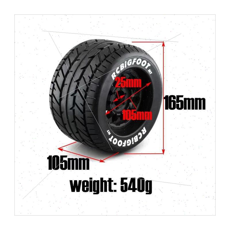 1/8 Bigfoot Wheel Tires E-Revo Rangers Sledge Katun?Kronos - 图2