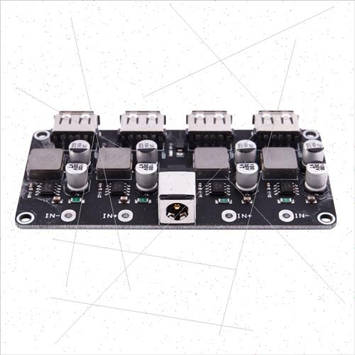 4-way fast charging module 12V24V to QC3.0 fast charging Sin - 图0