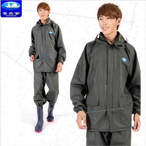 Raincoat Spl Raincoat Rainpants Set Thickened 45 lk Knted Fa - 图2