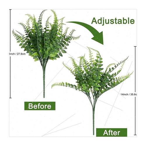 Artificial Outdoor Boston Ferns Fake Leaf Shrubs Green Plant - 图3