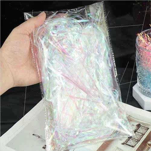 20g30g packs illusion silk dazzle colorful raffia gift s box - 图0