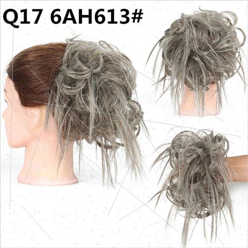 Women chemical fiber wig ring Europe cocktail hair ring fash - 图1