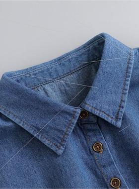 Fake collar men women spring fall Korea wild cotton cowboy s