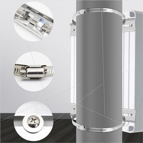 10pcs bag 430 stainless steel crossbar bracket 20cm+2 bolts - 图0