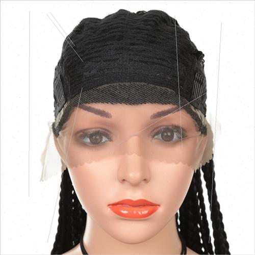 30 Inch Three Strand Braid Headpiece Front Lace Wig African-图2