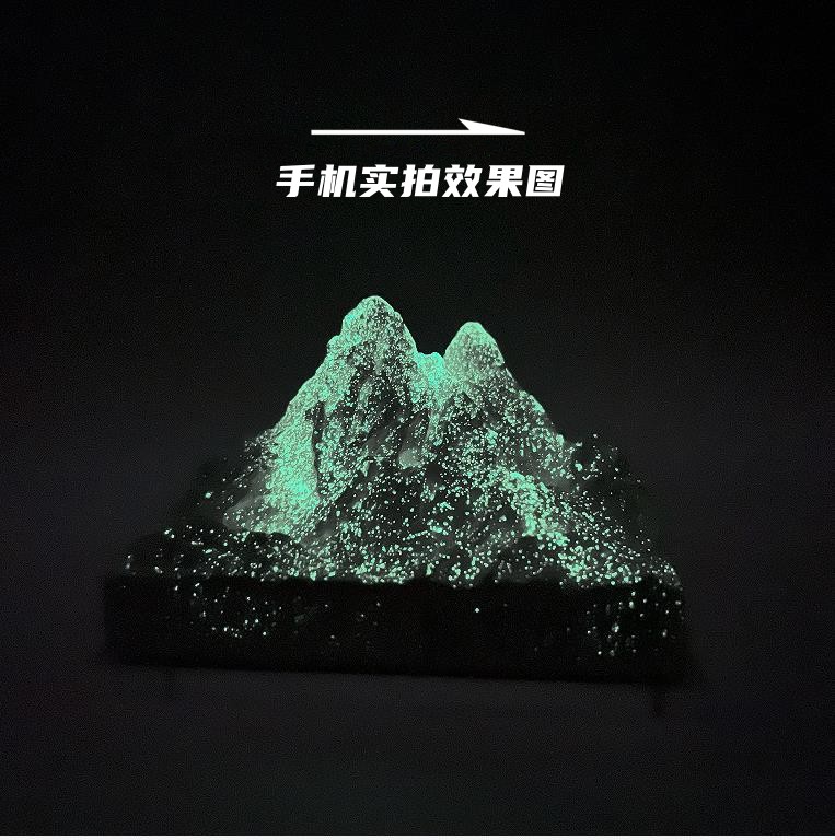 高档阿尔卑斯山荧光扩香石汽车香薰摆件雪山创意景观车载香水摆件 - 图3