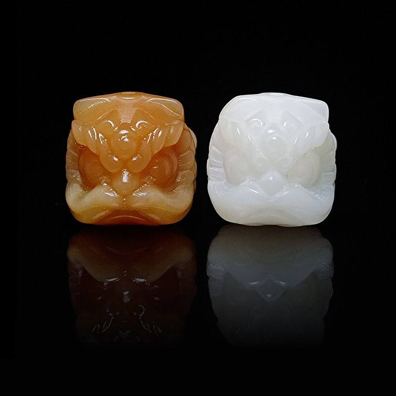 【真菩提】醒狮DIY天然菩提根雕刻高抛精工文玩佛珠手工配饰配珠 - 图3