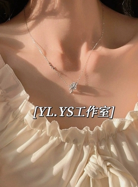 轻奢感925纯银气质锁骨链女